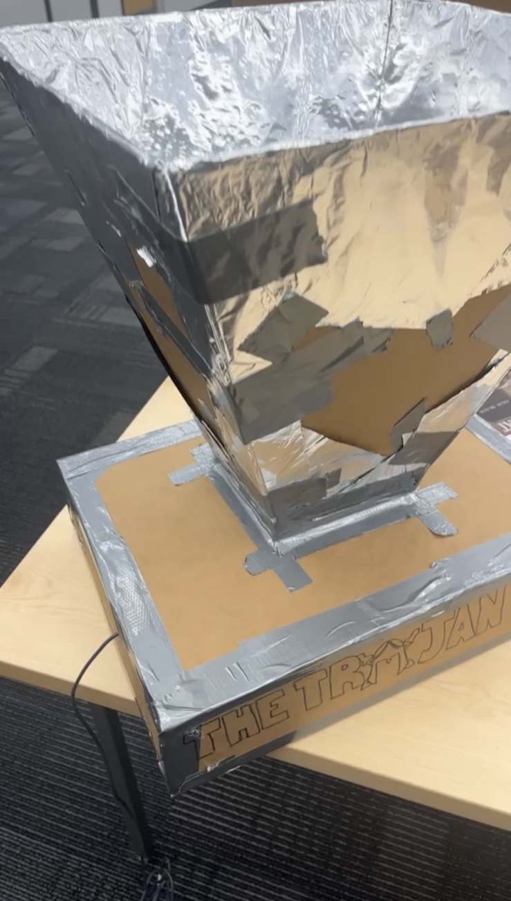 Test solar oven